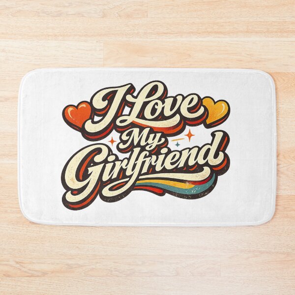 Item preview, I Love My GirlFriend, Retro Vintage Style designed and sold by graphic-genie.
