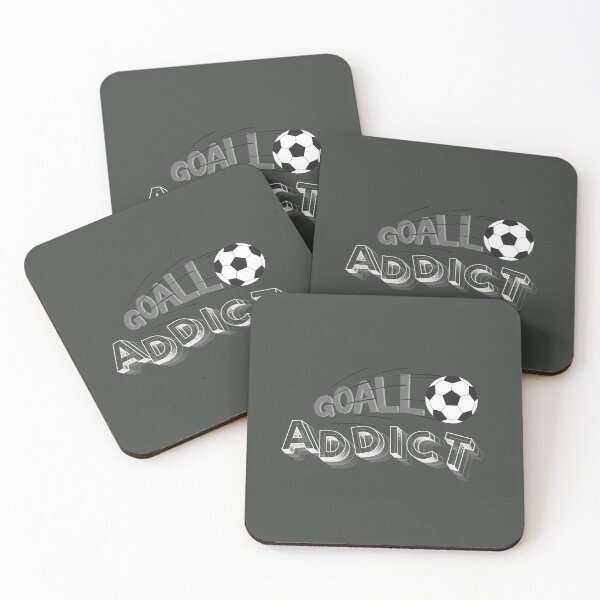Item preview, Goal Addict Soccer Typography Funny Football Meme designed and sold by LifeParody.