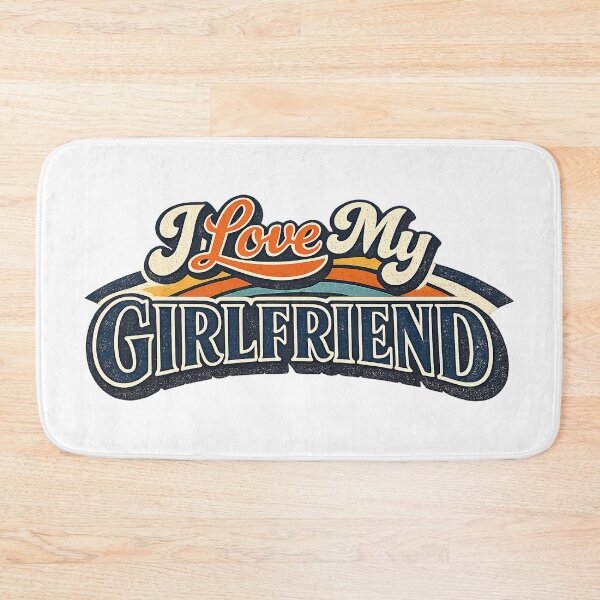 Item preview, I Love My GirlFriend, Retro Vintage Style designed and sold by graphic-genie.