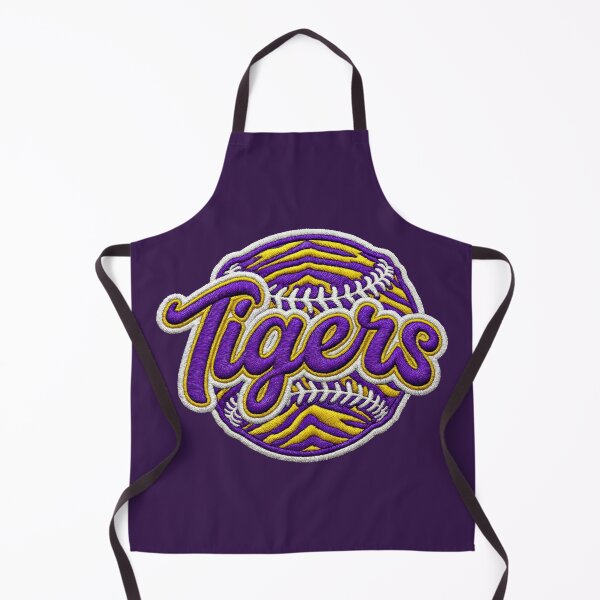 Item preview, Purple and Gold Tiger Stripe Baseball Patch Baton Rouge Louisiana designed and sold by LIBERTYMODE.