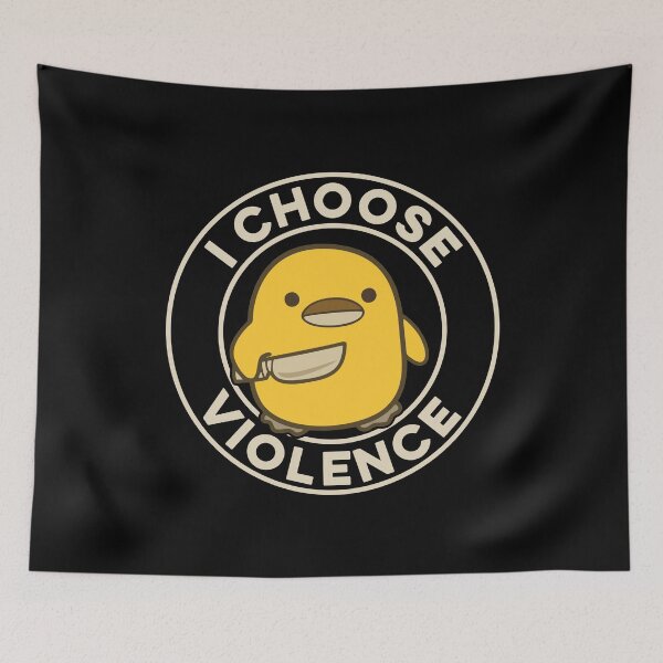 Item preview,  I Choose Violence Funny Duck designed and sold by maurrathania.