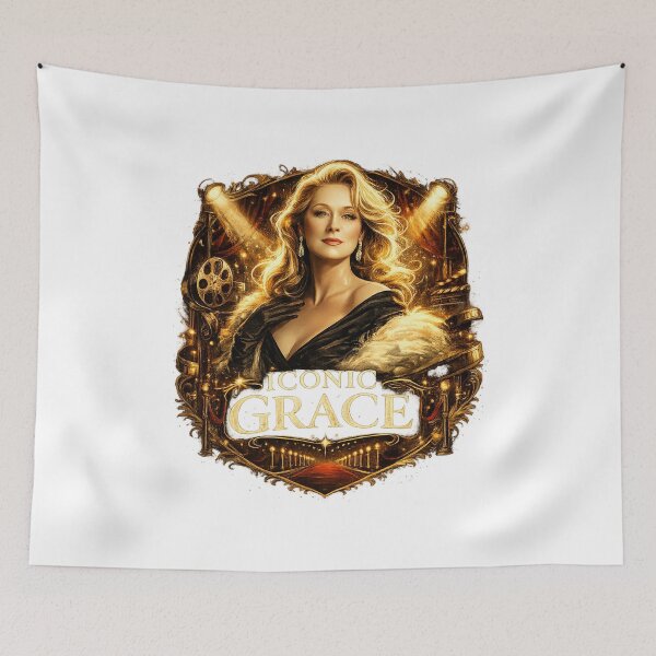 Item preview, Meryl Streep Inspired Vintage Hollywood T-Shirt | Iconic Grace Design designed and sold by Mukesh Saxena.