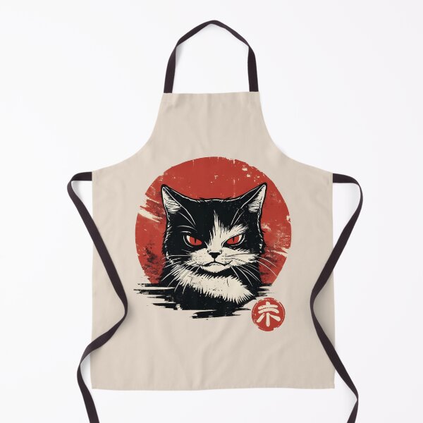 Item preview, Angry Samurai Cat Retro Japanese Art designed and sold by Peac7e.