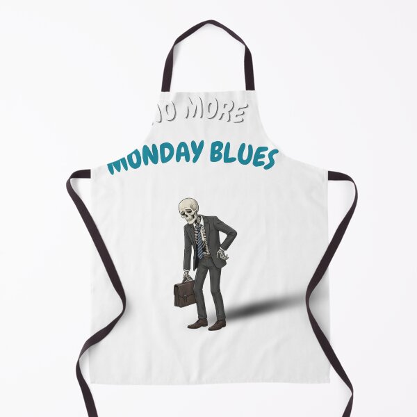 Item preview, No More Monday Blues Skeleton - Funny Office Humor Business Suit Art designed and sold by thazinart.