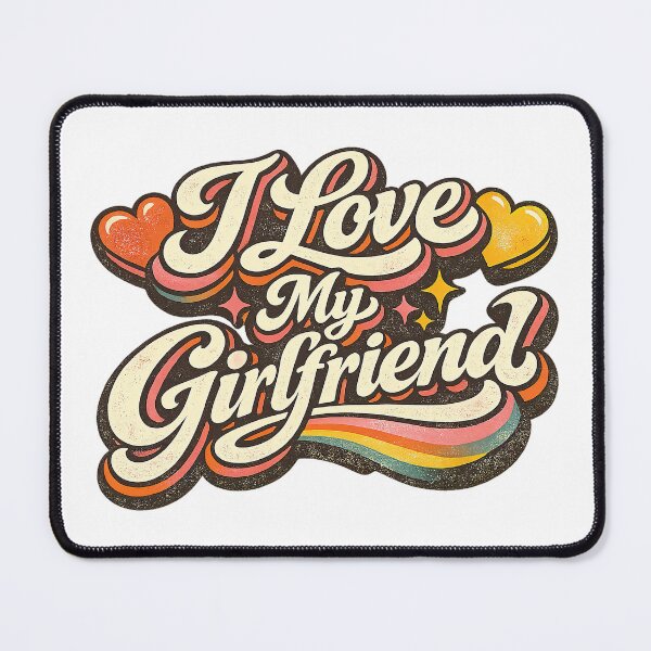 Item preview, I Love My GirlFriend, Retro Vintage Style designed and sold by graphic-genie.