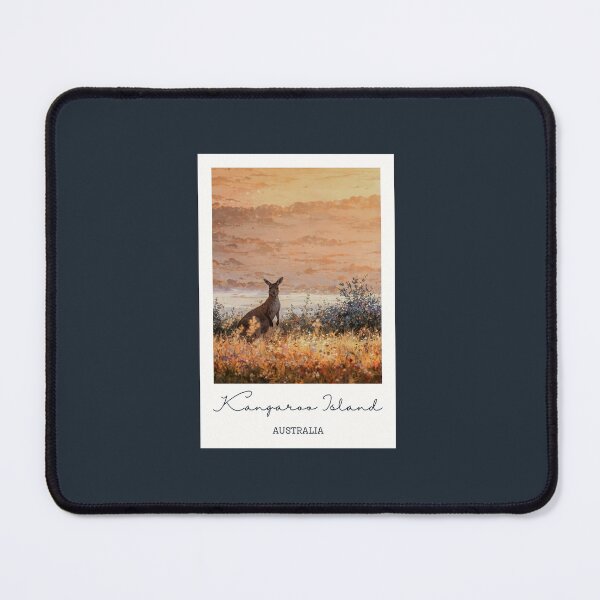 Item preview, Kangaroo Island Kangaroo Golden Hour - Vintage Souvenir designed and sold by twentytwo ART souvenir designs.