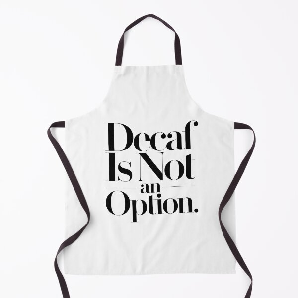 Item preview, Decaf Is Not an Option – Bold Coffee Quote Minimalist Fashion T-Shirt designed and sold by ZorviqueStudio.