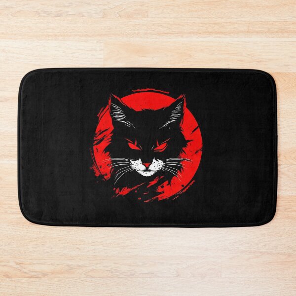 Item preview, Dark Red Eye Black Cat Artwork designed and sold by Peac7e.
