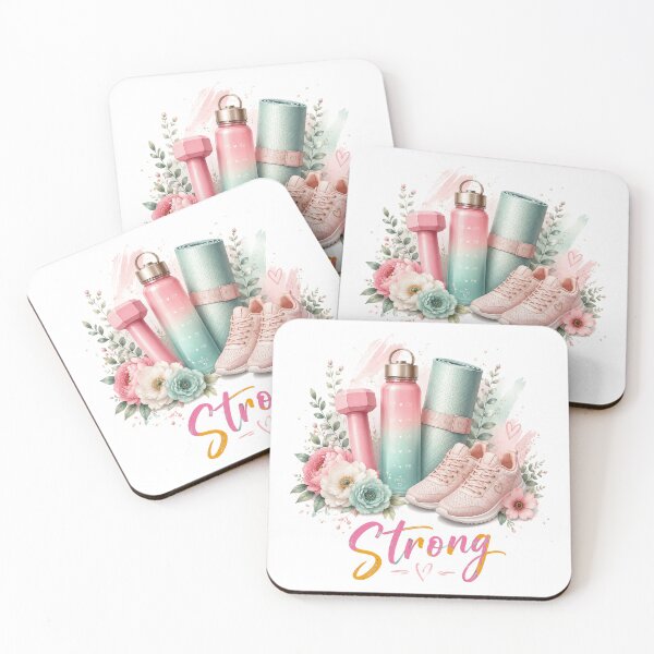 Artikelvorschau, Soft Girl Fitness Motivation Strong Quote Design entworfen und verkauft von ChelsyeTye.