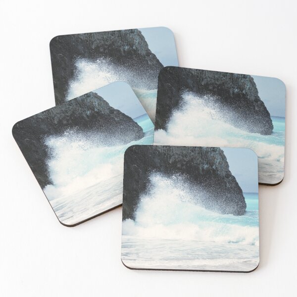 Item preview, Beautiful beach scene with dramatic waves designed and sold by by-jwp.