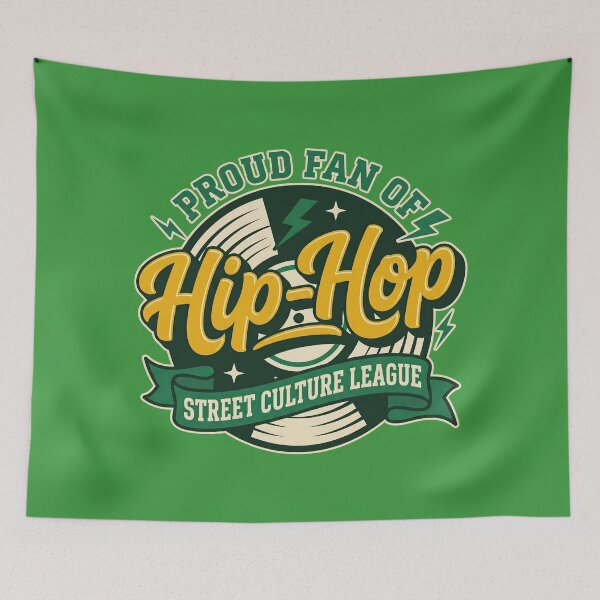 Item preview, Retro Hip Hop Vinyl Street Culture League Old School Urban Lettering designed and sold by Cozy-Old-Pub.
