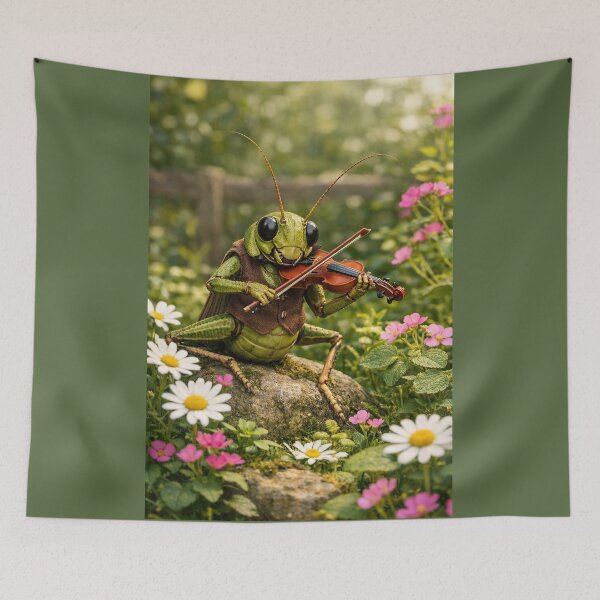 Item preview, Cricket Playing a Violin designed and sold by CarolM.