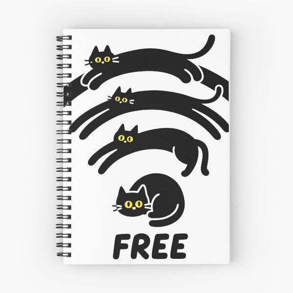 Item preview, Funny Free Falling Black Cats designed and sold by Peac7e.
