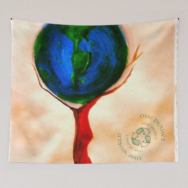 Item preview, One World, One Planet designed and sold by MyBottomShelf.