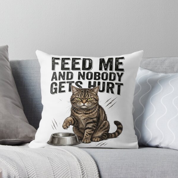 Item preview, Feed Me Funny Grumpy Cat Artwork designed and sold by pradeepvisuals.