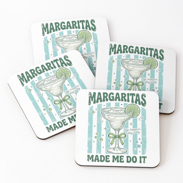 Item preview, Margaritas Made Me Do It – Funny Cocktail Quote Retro Summer Drink Party designed and sold by Golden Blaze Studio.