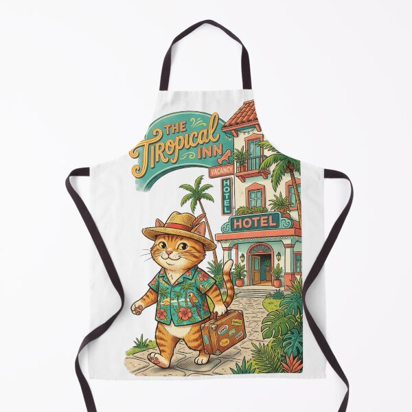 Artikelvorschau, Retro-Katze im Urlaub entworfen und verkauft von TB-73.
