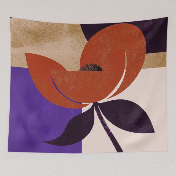 Item preview, Velvet Bloom in Purple Geometry designed and sold by joycrysstudio.
