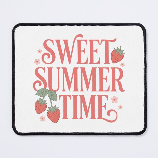 Item preview, Sweet Summer Time Retro Typography, Pink Striped Aesthetic, Cute Coquette Summer Graphic, Trendy Girly Bow Design designed and sold by DoodloraStudio.