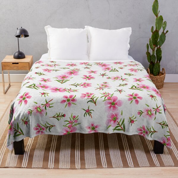Item preview, Pink Native Flower - Pink on White designed and sold by marniemorat.