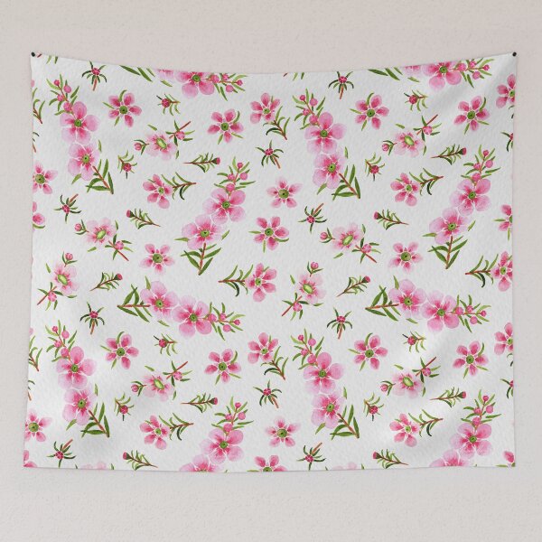 Item preview, Pink Native Flower - Pink on White designed and sold by marniemorat.