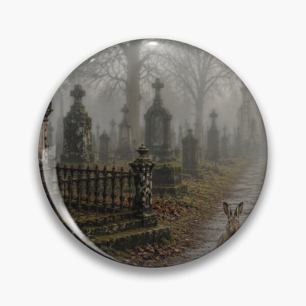 Item preview, Foggy Gothic Cemetery with Hare  designed and sold by Image Creative.