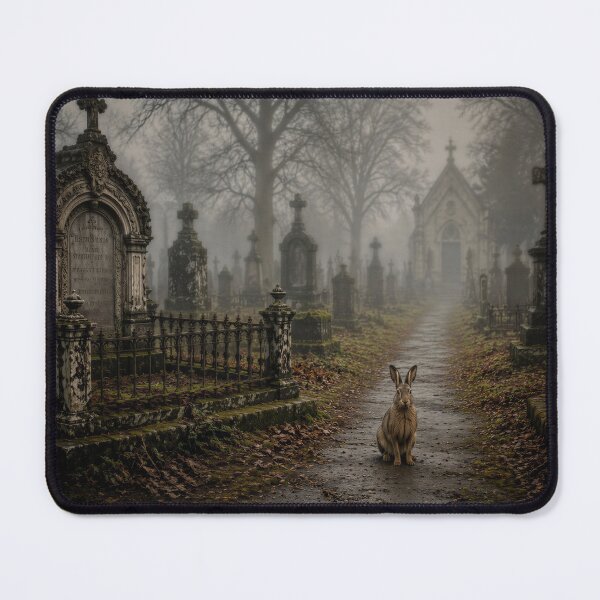 Item preview, Foggy Gothic Cemetery with Hare designed and sold by Image Creative.