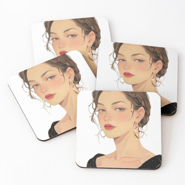Item preview, Elegant Woman Portrait - Minimal Fashion Digital Illustration designed and sold by Rangmanch.