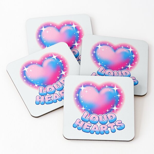 Item preview, Loud Hearts Sparkle Y2K Aesthetic Vaporwave designed and sold by SplashTastic.