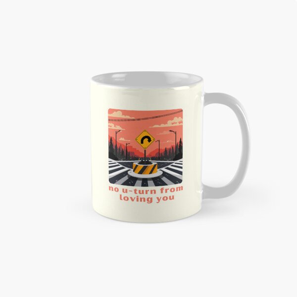 Item preview, No U-turn From Loving You - Cute Pun | TeeHee Puns Funny Design designed and sold by TeeHee Puns.