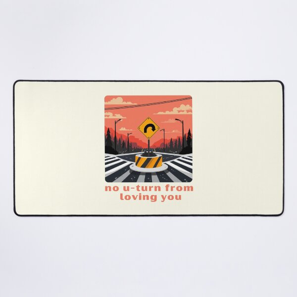 Item preview, No U-turn From Loving You - Cute Pun | TeeHee Puns Funny Design designed and sold by TeeHee Puns.