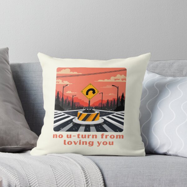 Item preview, No U-turn From Loving You - Cute Pun | TeeHee Puns Funny Design designed and sold by TeeHee Puns.