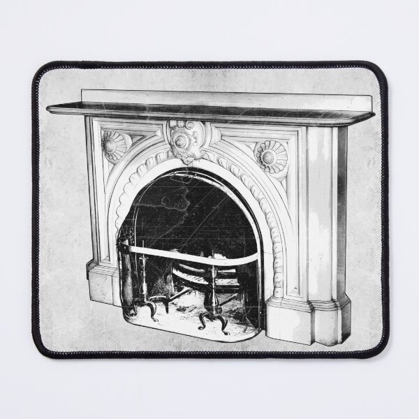 Item preview, Victorian Marble Fireplace Ornate Carved Surround designed and sold by Ghoul Enterprises.