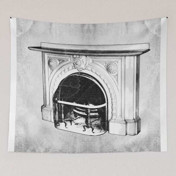 Item preview, Victorian Marble Fireplace Ornate Carved Surround designed and sold by Ghoul Enterprises.