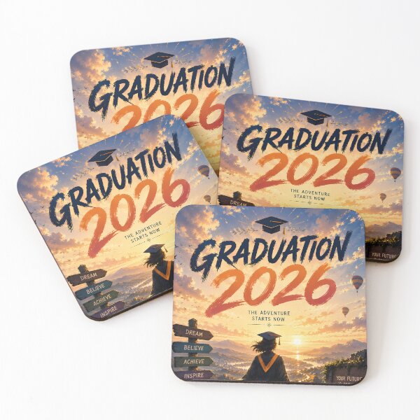 Item preview, Graduation 2026 Adventure Sunset Design designed and sold by KnitOfShadoF.