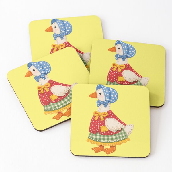 Item preview, Cute goose in traditional dress patch style designed and sold by Mauswohn.