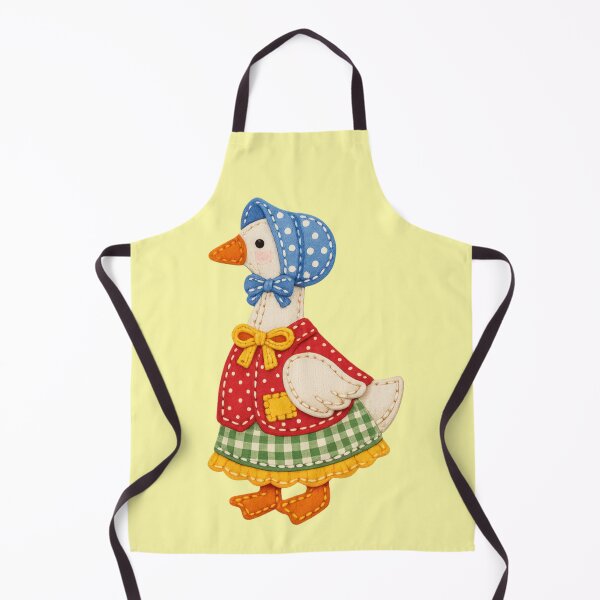 Item preview, Cute goose in traditional dress patch style designed and sold by Mauswohn.