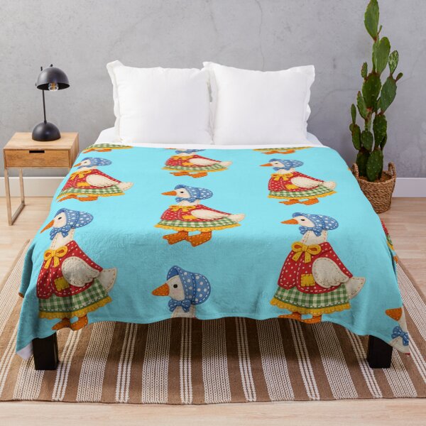 Item preview, Cute goose in traditional dress patch style designed and sold by Mauswohn.