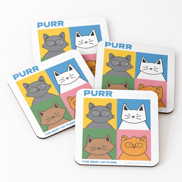 Item preview, The Best of PURR - Britpop Cat Album Parody designed and sold by GenZFashion000.
