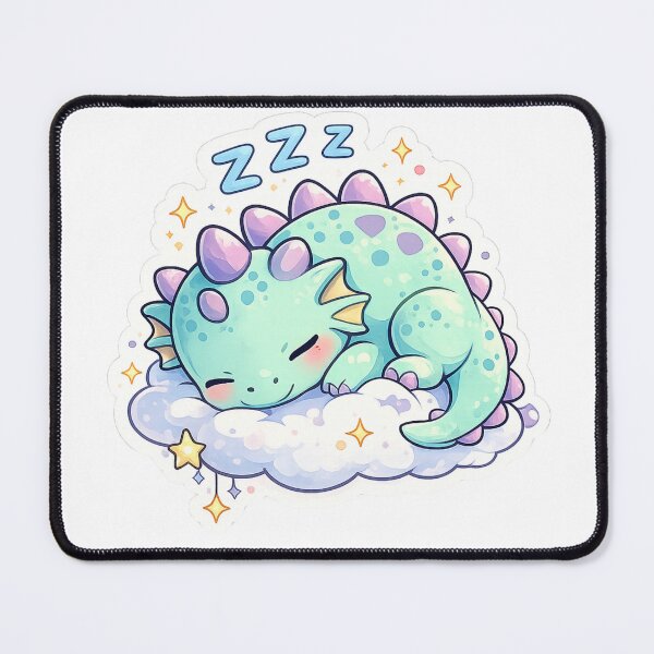 Item preview, Sleepy Dragon Sticker | Cozy Fantasy Creature designed and sold by ZYNORAworld.