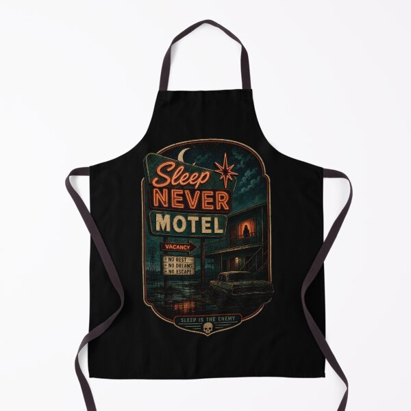 Item preview, Sleep Never Motel | Retro Haunted Neon Sign designed and sold by CreativePrints3.