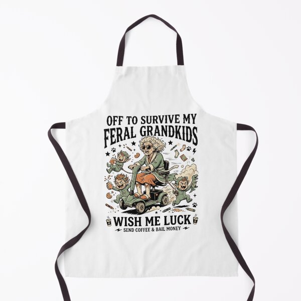 Item preview, Off To Survive My Feral Grandkids - Funny Grandma Scooter designed and sold by BumbleBloom7.