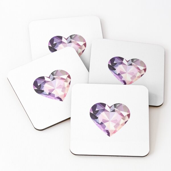 Item preview, Pink and Purple Heart Diamond Gemstone 1 designed and sold by FlaskLab.