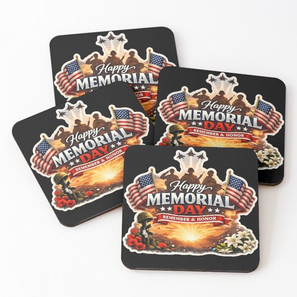 Item preview, Happy Memorial Day Patriotic Sticker | Remember & Honor Veteran Tribute Design designed and sold by Bhaskar Digital Art.