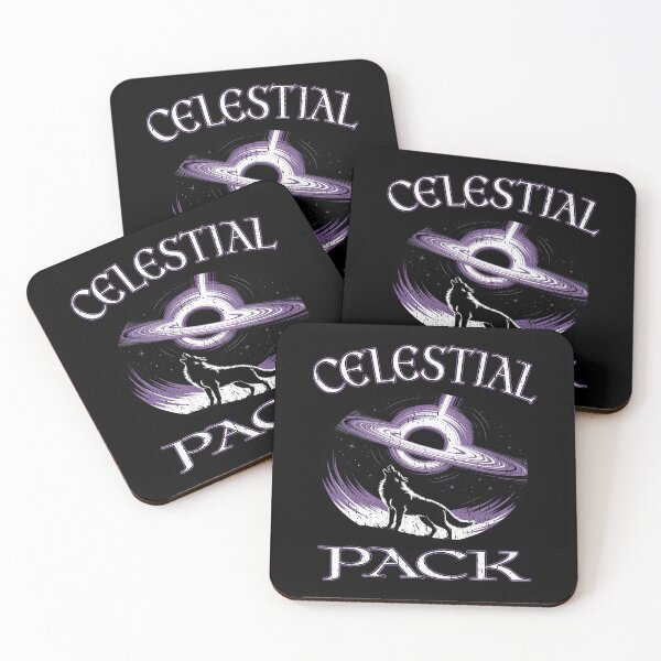 Item preview, Celestial Pack Cosmic Wolf Saturn Design space and wolf lovers designed and sold by Jt41.