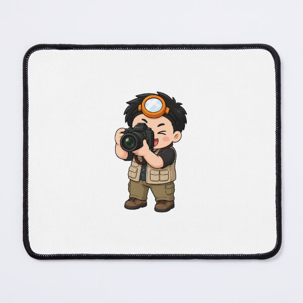 Item preview, KOREA HAENAM - Cute Chibi Photographer Camera Sticker designed and sold by KOREA-HAENAM.