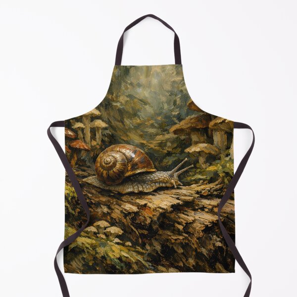 Item preview, Enchanted Forest Snail Oil Painting | Cottagecore Mushroom Fantasy Art designed and sold by cr6zym1nd.
