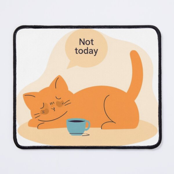 Item preview, Monday Cat — Tired Cat Meme Funny Sticker designed and sold by kmf1313.