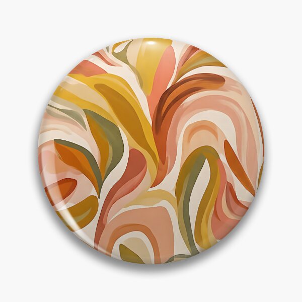 Item preview, Organic Wavy Shapes Mid Century Modern Earthy Tones designed and sold by SplashTastic.