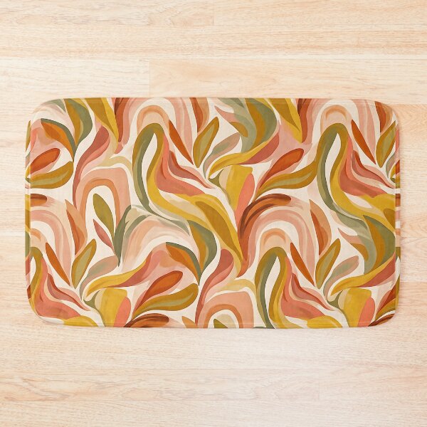 Item preview, Organic Wavy Shapes Mid Century Modern Earthy Tones designed and sold by SplashTastic.
